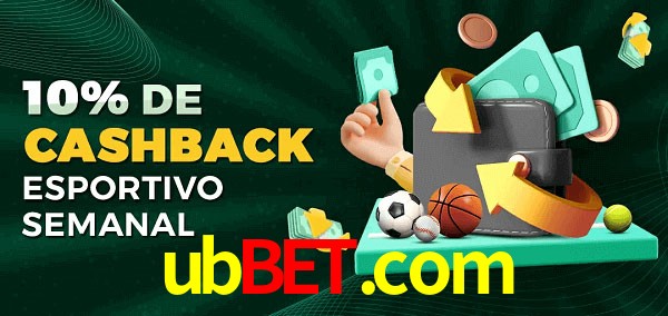 10% de bônus de cashback na ubbet.com